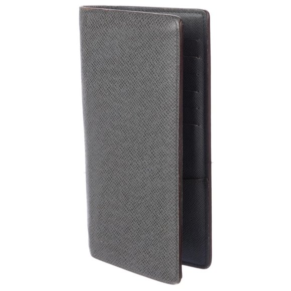 Authentic LOUIS VUITTON 2011 Leather Brazza Wallet Gray - Picture 3 of 5